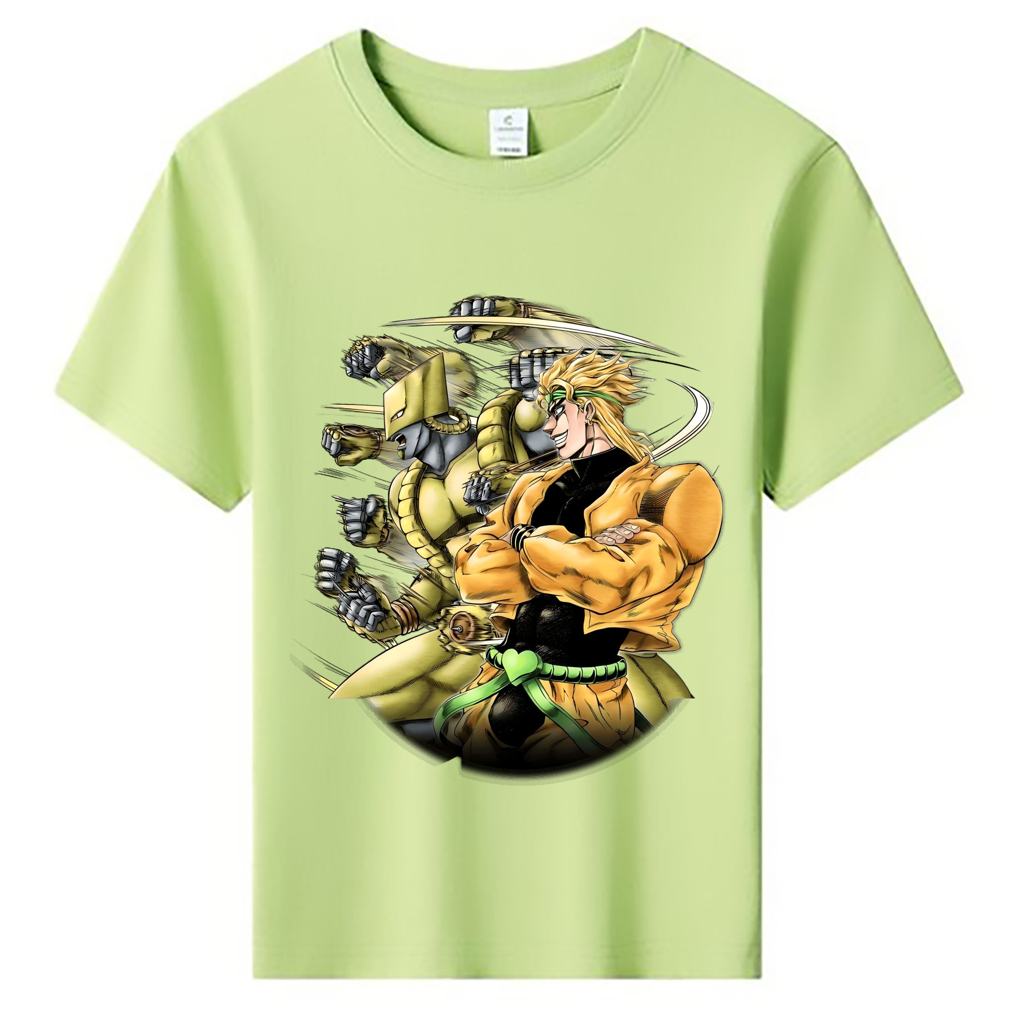 （画像用） ジョジョの奇妙な冒険 ディオ?ブランドー JoJo's Bizarre Adventure Dio Brando 綿100％キッズTシャツ（フロントプリント）